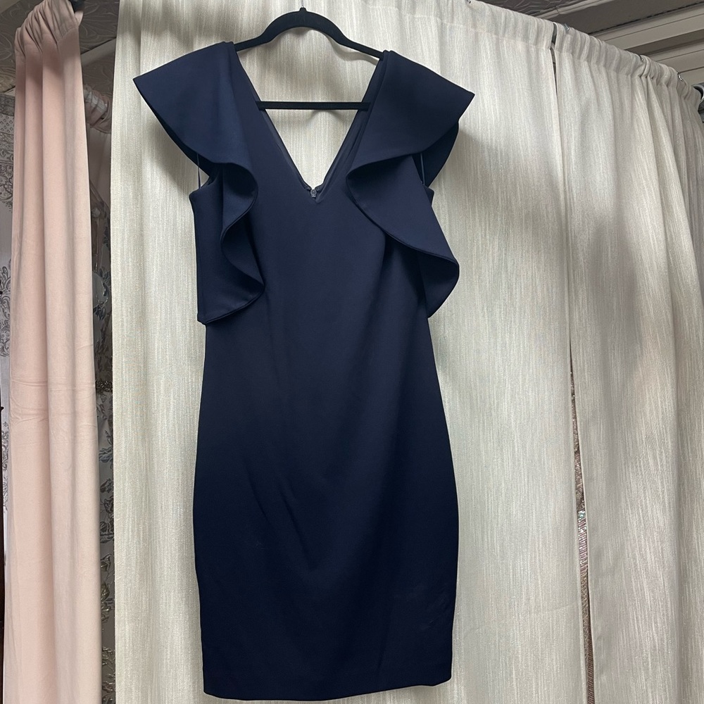 Women’s navy size 8 Badgley Mischka dress